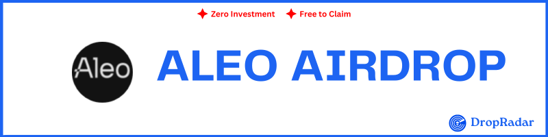 Aleo Airdrop Banner