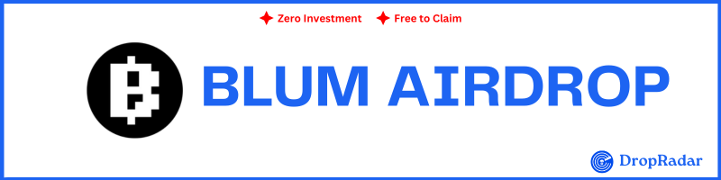 Blum Airdrop Banner